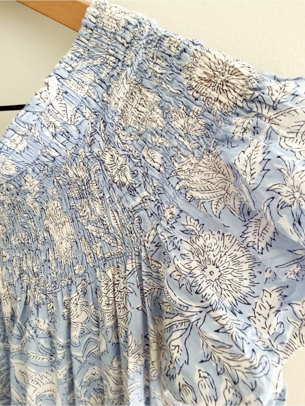 Marea Block Print Tiered Maxi Dress Size S - Picture 3 of 8
